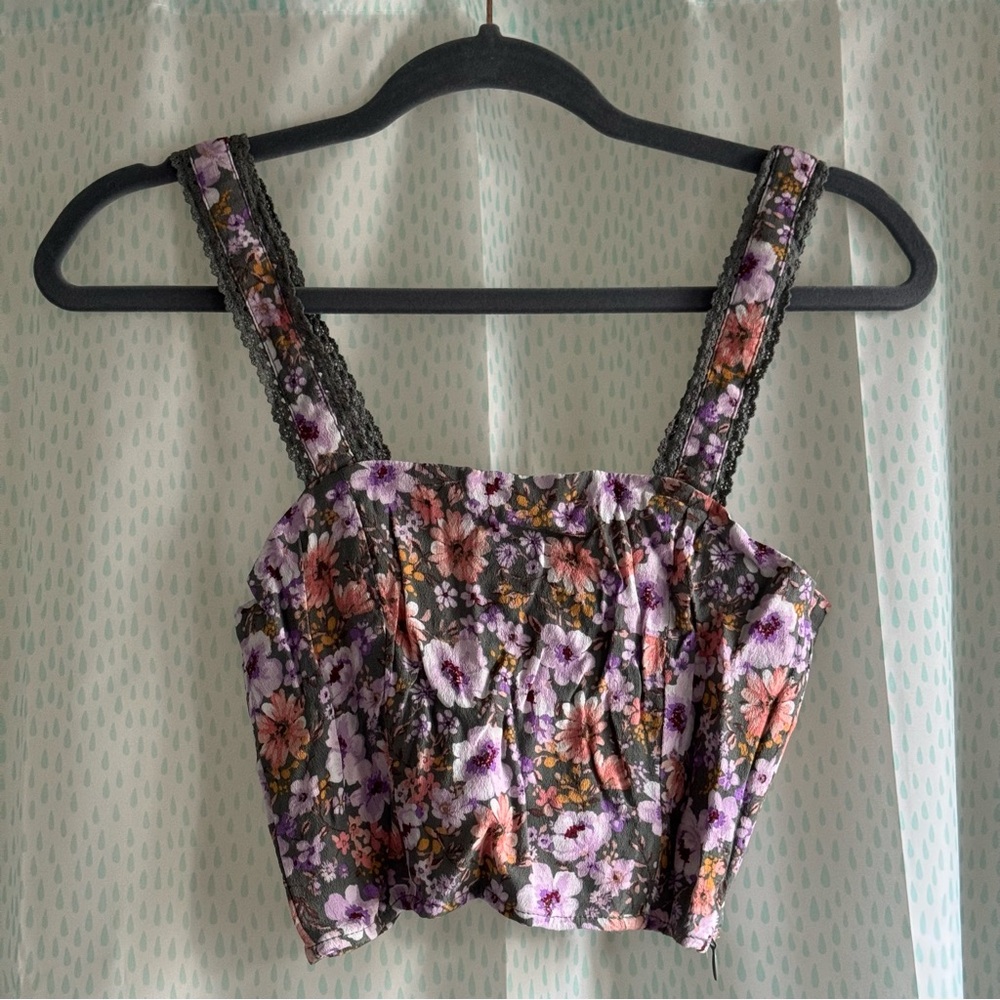 Forever 21 Floral Crop Top